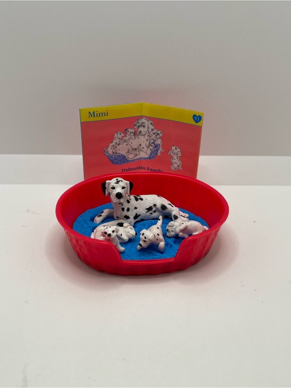 Vintage 90s MEG Puppy in My Pocket Families Mimi & Puppies Dalmatian